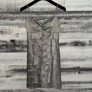 XOXO Silver cocktail mini formal dress size 3